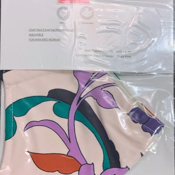 Kate Spade Floral Face Mask - Picture 3 of 5